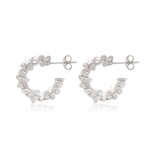 Textured Pebble Hoop Earrings