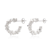 Textured Pebble Hoop Earrings