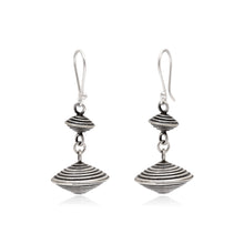 Sculpted Dual Drop Statement Earrings
