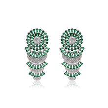 Emerald Radiance Statement Earrings