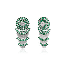Emerald Radiance Statement Earrings