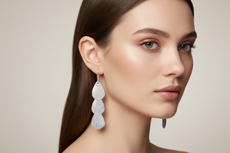 Cascading Shell Drop Earrings