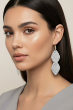 Hammered Leaf Statement Earrings