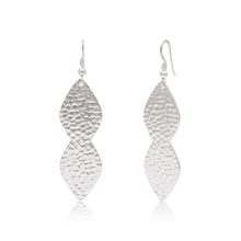 Hammered Leaf Statement Earrings
