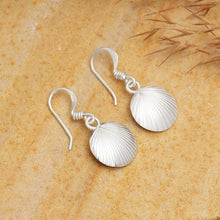 Radiant Shell Textured Drop Earrings