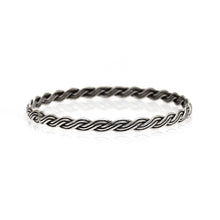 Classic Rope Link Oxidised Bracelet