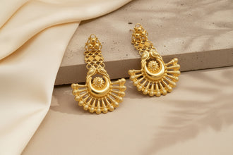Rajsi Chandrika Gold-Plated Statement Earrings