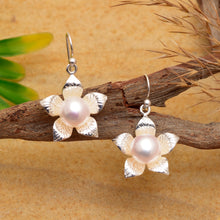 Pearl Blossom Drop Earrings