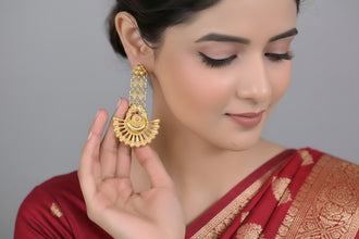 Rajsi Chandrika Gold-Plated Statement Earrings