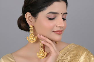 Rajsi Chandrika Gold-Plated Statement Earrings