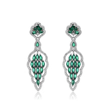 Nano Emerald Bloom Drop Pendant set
