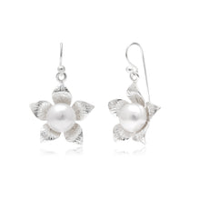 Pearl Blossom Drop Earrings