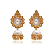 Noor Pushpa Dual tone Gold-Plated Jhumka
