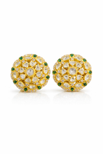 Royal Polki Floral Stud Earrings